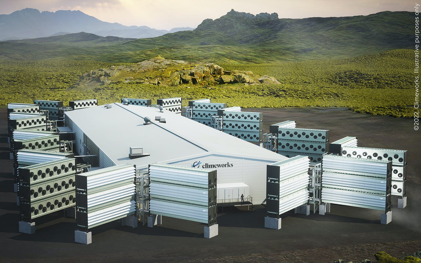 World’s largest carbon capture facility in Iceland, Image: Climeworks