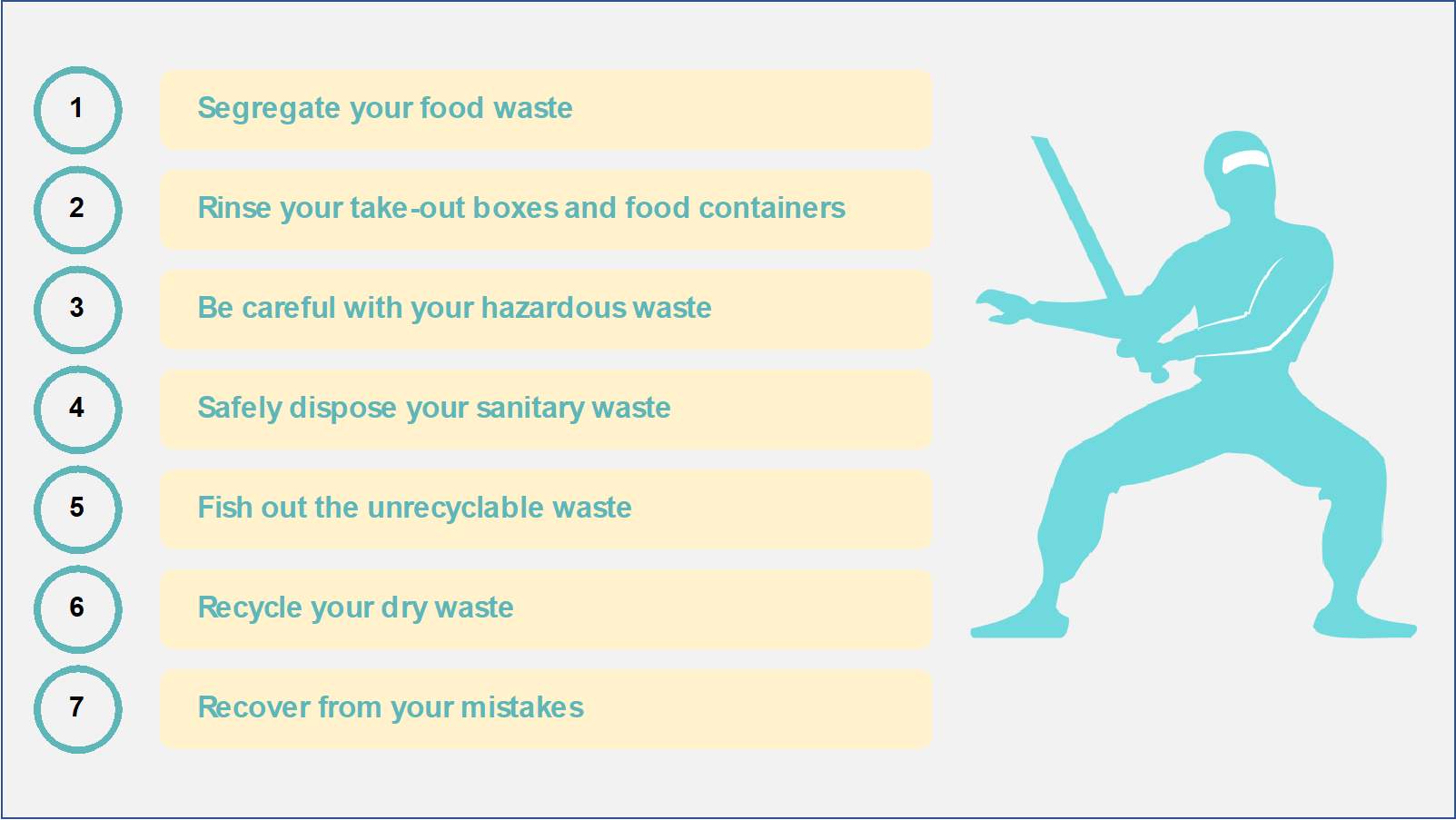 7 steps to becoming a ninja waste handler